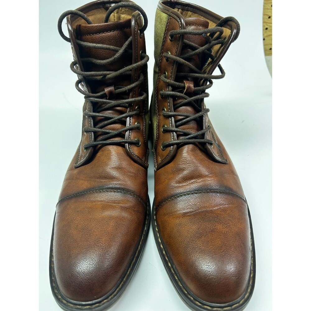 Steve Madden Boiler Boots Men’s Size 10 Brown Leather M Boilr